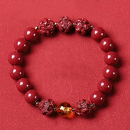 李居明朱砂手串三合六合生肖手鏈205年本命年太歲佩戴屬蛇猴虎豬吉祥物 男款12MM屬牛