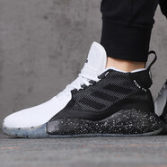 阿迪達(dá)斯（adidas）秋季新款男鞋休閑時(shí)尚ROSE 773羅斯款潑墨舒適透氣耐磨高幫籃球鞋 FW8661 40
