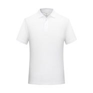 Success.long夏季工作服定制 polo廣告活動(dòng)文化衫工裝團(tuán)隊(duì)刺繡logo翻領(lǐng)短袖t恤 白色 S（100-110斤）