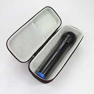 Zhencool單話筒收納包無線麥克風收納盒音響保護套家用k歌話筒包手提袋 黑色包