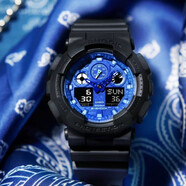 卡西歐（CASIO）G-SHOCK硬碰硬系列古巴比倫腰果花圖騰時尚防水運動潮流男士腕表 GA-100BP-1A