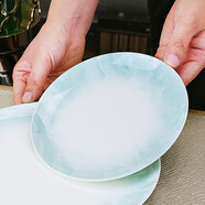 國玥景德鎮骨瓷碗具家用陶瓷餐具整套釉下彩碗筷創(chuàng  )意米飯碗具吃面大碗 云錦萬(wàn)里6英寸骨碟1個(gè)