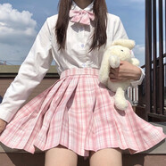 【JK制服官方】正版JK制服套裝學(xué)院風(fēng)格裙水手裙全套百褶裙女學(xué)生日系不良少女正統(tǒng)校服童女 少女心事+領(lǐng)花+基礎(chǔ)長袖襯衫 XL【尺碼偏小】