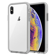 JETechJETech 蘋果iPhone X/Xs手機殼TPU軟邊PC背板防摔保護套5.8英寸屏 灰色