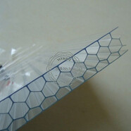 奔新農（BENXINNONG）透明空心耐力板雨棚塑料板多層中空雙層采光板陽(yáng)光房 10mm透明蜂窩陽(yáng)光板 1.05*0.5米