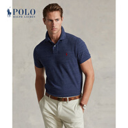 Polo Ralph Lauren 拉夫勞倫男裝 經(jīng)典款定制修身版網(wǎng)眼布Polo衫RL10513 E50-藍(lán)色 S
