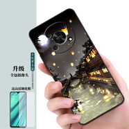 夢逸軒適用榮耀X30磨砂ANY-AN00手機套×30硅膠X3O全包防摔軟保護殼男女時尚ins潮手機殼  月夜河景【關(guān)注店鋪配掛繩指環(huán)貼膜】XW