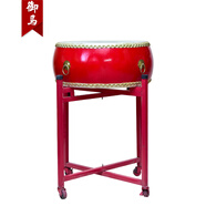 御馬（YU MA）紅鼓鑼鼓扁鼓牛皮大鼓中國(guó)紅鼓演出龍鼓堂鼓排鼓