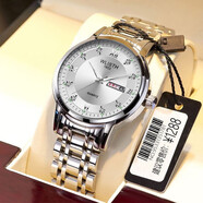 卡西毆手表瑞士手表女全自動(dòng)機械表夜光防水鑲鉆女學(xué)生韓版腕表 卡西歐白底銀邊經(jīng)典款