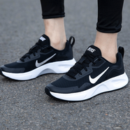 耐克（NIKE） 女鞋2025新款夏季Tanjun透氣經(jīng)典休閑鞋運動鞋網(wǎng)面情侶跑步鞋 CJ1677-001黑色白/WEARALLDAY 38
