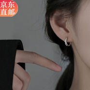 Warme Farben通勤麻花耳扣女2025年新款潮耳環(huán)輕奢小眾夏耳圈耳飾 麻花鑲鉆耳圈