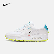 NIKE耐克女鞋 新款運(yùn)動(dòng)鞋AIR MAX 90刺繡小勾時(shí)尚休閑鞋氣墊跑步鞋 CK7069-100 38