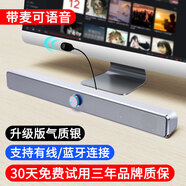 賽達(dá)（SADA） 電腦藍(lán)牙音響臺(tái)式機(jī)筆記本家用桌面手機(jī)通用有線(xiàn)迷你usb小低音炮影響V193長(zhǎng)條音箱 氣質(zhì)白帶麥 藍(lán)牙版