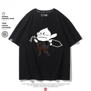 歐若梵劍風(fēng)傳奇Berserk烙印戰(zhàn)士動(dòng)漫周邊T恤三浦健太郎男短袖上衣服 墨黑5 XXL 180-200斤