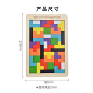 京佳俄羅斯方塊積木磁鐵木制磁性俄羅斯方塊積木兒童寶寶立體玩具 經(jīng)典薄款俄羅斯方塊(厚5mm)