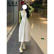 樂芬蘭（LeFenLan）連衣裙2025夏季新款女裝森系溫柔風披肩套裝收腰顯瘦吊帶裙子衣服 開衫+吊帶裙 M