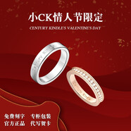 CENTURY& KINDLE情侶戒指一對戒時尚素圈指環(huán)男潮流滿天星戒指女輕奢小眾設(shè)計感 【白色】素圈+【玫色】滿天星 一對【拍下備注圈號】