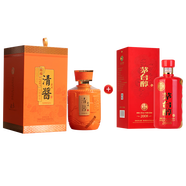清醤清醬 大師封壇 產(chǎn)自貴州茅臺(tái)鎮(zhèn)醬酒核心產(chǎn)區(qū) 53度醬香型白酒 大師封壇5(單瓶)+茅臺(tái)醇2008單瓶