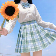 【JK制服官方】元氣少女jk制服裙正版女套裝學(xué)生裝學(xué)院風(fēng)日系女裝jk制服少女校供感全套 雪松+長(cháng)袖襯衫+領(lǐng)花 L【尺碼偏小】