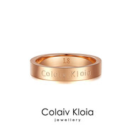 Colaivkloia情侶戒指男女對(duì)戒一對(duì)滿天星素圈婚戒尾戒情人節(jié)生日禮物送男女友 JZ0301素圈（玫瑰金） 美號(hào)10號(hào)