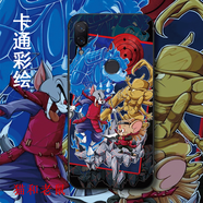 機諾基 小米play手機殼全包邊硅膠防摔軟殼小米Play保護套磨砂男潮女網(wǎng)紅款外殼 貓和老鼠 【加全屏鋼化膜+指環(huán)支架+掛繩】