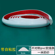 仙杰pvc軟線(xiàn)條 法式背景墻邊框條天花頂角線(xiàn)弧形石膏線(xiàn)造型裝飾條自粘 s036白色寬3cm--自帶背膠 1米的價(jià)格