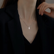 銀奧925純銀數(shù)字7項(xiàng)鏈女夏鎖骨鏈2025年新款輕奢頸鏈七夕情人節(jié)禮物 925銀數(shù)字7.項(xiàng)鏈