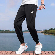 耐克NIKE男女薄款純棉針織長褲2024新款運動跑步健身透氣百搭休閑衛(wèi)褲 BV2763-010 M