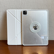 VXJ3+y磁吸適用蘋(píng)果ipadpro保護套2024air6拆分10代平板10.9無(wú)筆槽720旋轉10.2亞克力軟膠10.5殼防摔5 3+y升級支撐【超強磁吸丨減重版】灰色+鋼化膜 ipadair4/