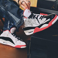 耐克（NIKE） 休閑鞋男鞋Air Jordan AJ4實(shí)戰(zhàn)訓(xùn)練籃球鞋311046-160 311046-160黑紅鐳射 41