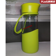 migo玻璃杯美國MIGO健康玻璃水杯 享悅便攜無(wú)鉛帶拎繩茶濾水瓶壺 新草綠1780(兩眼茶漏)  320ml