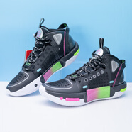 李寧籃球鞋韋德之道幻影4減震防滑耐磨透氣運動(dòng)鞋專(zhuān)業(yè)比賽 ABPS057 ABPS057-2黑色 44