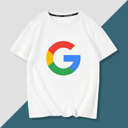 綴櫻程序員C語言javadocker php c++ VS語言周邊短袖T恤衣服潮 白色三 谷歌logo XL
