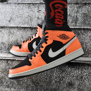 耐克（NIKE）男女鞋JORDAN 1 AJ1 喬1中幫訓(xùn)練耐磨休閑鞋籃球鞋554724-300 554724-554725-062  小扣碎 44