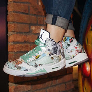 耐克（NIKE）男女鞋Air Jordan 5 AJ5 X Off White OW聯(lián)名解構(gòu)黑籃球鞋 AV2405-AV3663-900 涂鴉 45