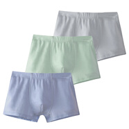 KIDS MAM&DAD兒童莫代爾冰絲內(nèi)褲男童四角褲透氣大童平角夏季薄款無(wú)痕男孩短褲 藍(lán)綠平角(21509) 3條 160 cm