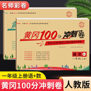 黃岡一年級上冊試卷測試卷全套人教版北師大版黃岡100分沖刺卷語文數(shù)學教材同步小學期末沖刺黃岡小狀元試卷同步練習冊名師彩卷暑假作業(yè)海星 兩本同步試卷：語文人教+數(shù)學人教