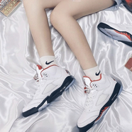 耐克（NIKE）男女鞋Air Jordan 5 AJ5 X Off White OW聯(lián)名解構(gòu)黑籃球鞋 DA1911-440888-102流川楓白紅 36