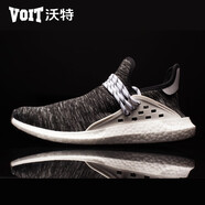 沃特（VOIT）男鞋斷碼特價(jià)正品撿漏輕便緩震透氣休閑戶(hù)外慢跑運動(dòng)鞋 OM19極黑灰 36