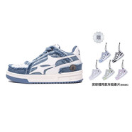 KILLWINNER【王鶴棣同款】Noah's ark牛仔破碎流星男鞋潮牌情侶運動板鞋女 藍(lán)色 36