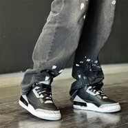 耐克（NIKE） Air Jordan aj3 耐克男女鞋黑紅水泥酷灰賽車(chē)籃球鞋運(yùn)動(dòng)休閑鞋 CT8532-031黑綠 43