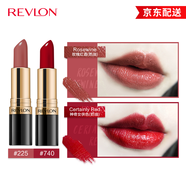 露華濃（Revlon）口紅麗采黑管唇膏女士保濕滋潤(rùn)啞光口紅豆沙色不掉色化妝品女彩妝 （225#玫瑰紅酒+740#神奇女俠）