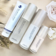 婉絲（SOFTSILK）海洋燕窩系列組合套裝洗面奶保濕水乳護膚品專柜化妝品套裝 8.洗面奶+水+乳+粉底液