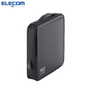 宜麗客（ELECOM） DVD光盤(pán)包CD盒24/36碟片包c(diǎn)d包創(chuàng  )意硬殼防壓軟件包 160片裝-黑色