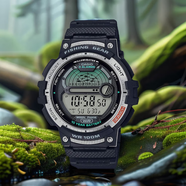 卡西歐（CASIO）代購卡西歐CASIO 新款男士專柜正品數(shù)顯手表WS-1200H-1AVCF 2A 3A WS-1200H-1A
