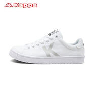 Kappa情侶男女休閑板鞋運動小白鞋秋冬新品K0865CC08 男 漂白/冰川灰色-001 35