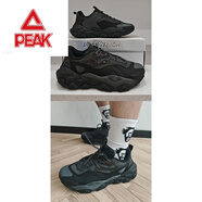 匹克態(tài)極二胖2.0休閑鞋男24年夏季時(shí)尚老爹鞋男子運動(dòng)鞋耐磨增高 黑色/磁石灰男款 ET43771G 增高4 39