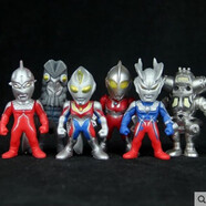 歐布初代迪迦賽文羅布奧特曼打怪獸生日蛋糕烘焙裝飾擺件兒童玩具Q版羅布玩具 捷德賽羅泰羅 【小號二代奧特曼 全6款】