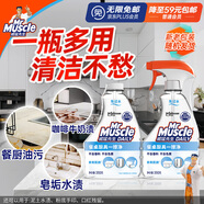 威猛先生（Mr Muscle）油污清潔劑 350g+350g替換裝 日常臺面噴霧 廚房清潔劑 餐廳