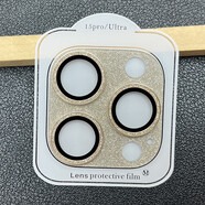 藍(lán)煞適用iPhone15閃粉一體鷹眼鏡頭膜蘋(píng)果15ProMax鎧甲14金屬保護(hù)圈貼 15Pro/15ProMax【鈦金色】 一體滿粉鷹眼